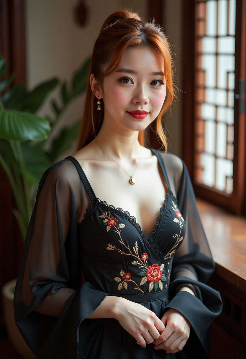 湖心晚舟